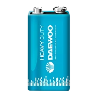 Батарейка Daewoo Крона 6F22 Shrink 1 Heavy Duty 9V (1/10/200/400)