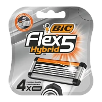Сменные кассеты BIC "Flex 5 Hybrid" 5 лезвий 4шт. (цена за 1 шт) (4/24/96)