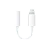 Переходник AUX Dialog CI-1301 Jack 3.5mm (f)-Lightning (m) пластик белый