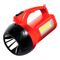 Фонарь туристический Спутник AFP910 3W LED от аккумулятора 2 режима черный красный