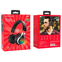 Наушники полноразмерные Borofone BO8 bluetooth 5.0 с микр. черный (1/12/36) 