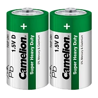 Батарейка Camelion Super R20 D Shrink 2 Heavy Duty 1.5V (2/12/144)