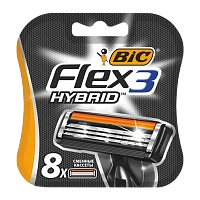 Сменные кассеты BIC "Flex 3 Hybrid" 3 лезвия 8шт. (цена за 1 шт) (8/192)