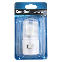 Ночник Camelion NL-250 220V в розетку белый (1/96)