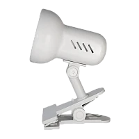 Светильник настольный Camelion H-035 60W 220V E27 прищепка белый (1/12)