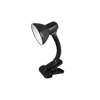 Светильник настольный Ultraflash UF-320P 60W 230V E27 прищепка черный (1/36)