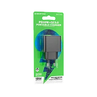 Сетевое З/У Borofone BAS14A 1USB/Type-C 3.0A 20W черный (1/64/256)