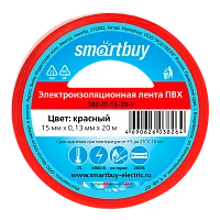 Изолента Smartbuy 15мм*20м ПВХ красный 
