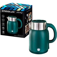 Электрочайник Ergolux ELX-KS13-C05 2000W 1.6л зеленый (1/12)