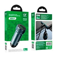 Автомобильное З/У GFPower A04Q 1USB 18W QC3.0 серый (1/13/130)