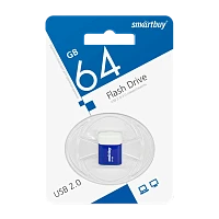 Флеш-накопитель Smartbuy Lara 64GB USB2.0 пластик синий