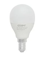 Лампа светодиодная Старт G47 E14 10W 4000К 220V шар Eco матовая (1/10/100)