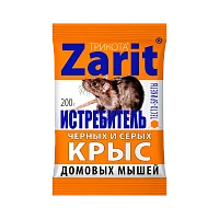 Тесто-брикеты Zarit Истребитель от крыс и мышей ТриКота 200г (1/25)