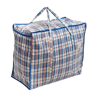 Сумка на молнии "Клетка" Рыжий кот  60х50х30см (1/12/120)