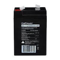 Аккумулятор свинцово-кислотный GoPower LA-645 6V 4.5Ah T1/ F1 (1/20)