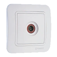 Розетка TV Makel Lillium 1гн. белый 70007 (1/12)