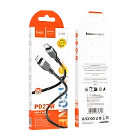 Кабель HOCO X109 Type-C (m)-Lightning (m) 3м 27W силикон черный (1/31/310)