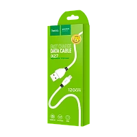 Кабель HOCO X27 USB (m)-Lightning (m) 1.2м 2.4A TPE белый (1/30/300)