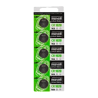 Батарейка Maxell G CR1620 BL5 Lithium 3V (5/100/2000)