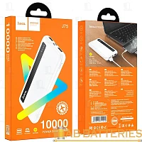 Внешний аккумулятор HOCO J75 10000mAh 2.0A 1USB/Type-C белый (1/36)