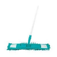 Швабра для пола Рыжий кот 120см телескопическая с насадкой MopM4-H «Лапша» бирюзовый (1/12)