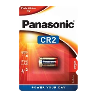 Батарейка Panasonic CR2 BL1 Lithium 3V в блистере (1/10/100)