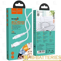 Кабель HOCO X58 USB (m)-microUSB (m) 1м 2.4A силикон белый (1/22/220)