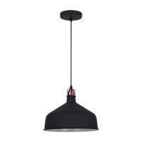 Светильник потолочный Camelion PL-425L Amsterdam 60W 230V E27 IP20 подвес черный медный (1/4)