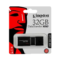 Флеш-накопитель Kingston DataTraveler 100 G3 32GB USB3.0 пластик черный