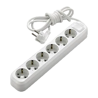 Удлинитель Makel 6р.С/З 16A 2.0м 2x1мм² IP20 белый MGP182 (1/12)