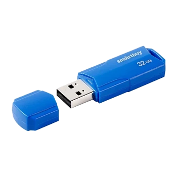 Флеш-накопитель Smartbuy Clue 32GB USB2.0 пластик синий
