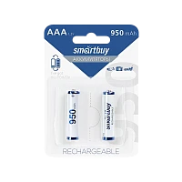Аккумулятор бытовой Smartbuy HR03 AAA BL2 NI-MH 950mAh (2/24/240)