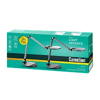 Светильник настольный Camelion KD-865 10W IP20 на основании сенс. серебряный (1/6)