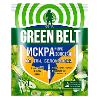 Средство GREEN BELT Искра золотая от тли, белокрылки 1мл (1/75)
