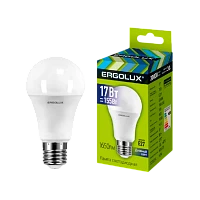 Лампа светодиодная Ergolux A60 E27 17W 6500К 172-265V груша ЛОН (1/10/100)