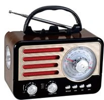 Радиоприемник DEESPI S1210 RE-01R пластик BT/AM/FM/SW/USB/AUX/MicroSD РЕТРО-стиль