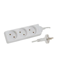 Удлинитель Старт S 3р.Б/З 10A 3.0м 2x0.75мм IP20 белый (1/20)