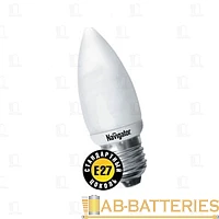 Лампа энергосберегающая Navigator C35 E27 9W 2700К 230V свеча (1/10/100)