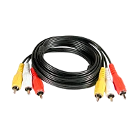 Кабель Atcom AT1003 3xRCA (m)-3xRCA (m) 1.5м черный в пакете (1/10/500)