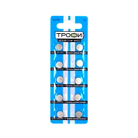 Батарейка Трофи G1/LR621/LR60/364A/164 BL10 Alkaline 1.55V (10/200/1600)