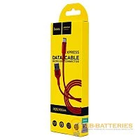 Кабель HOCO X26 USB (m)-microUSB (m) 1м 2.0A нейлон красный (1/30/300)