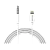 Кабель AUX MORE CHOICE UK28i Jack 3.5mm (m)-Lightning (m) 1.0м ПВХ белый