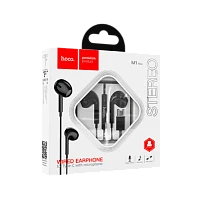 Наушники вставные HOCO M1 Max с микр. Type-C (m) черный (1/32/192)