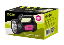 Фонарь туристический Фаzа AccuF7-L1W/L16 1W 1+16LED от аккумулятора зеленый (1/20)