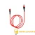 Кабель Borofone BX32 USB (m)-Lightning (m) 1.0м 2.4A нейлон красный (1/360)