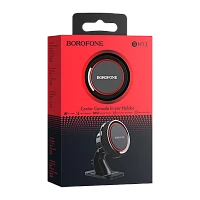 Держатель автомобильный Borofone BH13 липучка магнит черный красный (1/120)