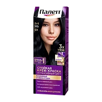 Краска для волос Schwarzkopf Palette 110мл C1 Иссиня-черный (1/10)