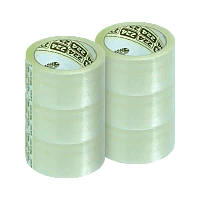 Скотч Noname ПП 48мм*120м 43мкм упаковочный акрил 6шт. прозрачный (1/6/24/36)