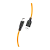 Кабель HOCO X21 Plus USB (m)-Type-C (m) 1.0м 3.0A силикон черный оранжевый (1/28/168)