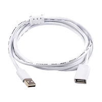 Кабель Atcom USB (m)-USB (f) 1.8м силикон белый (1/10/250)